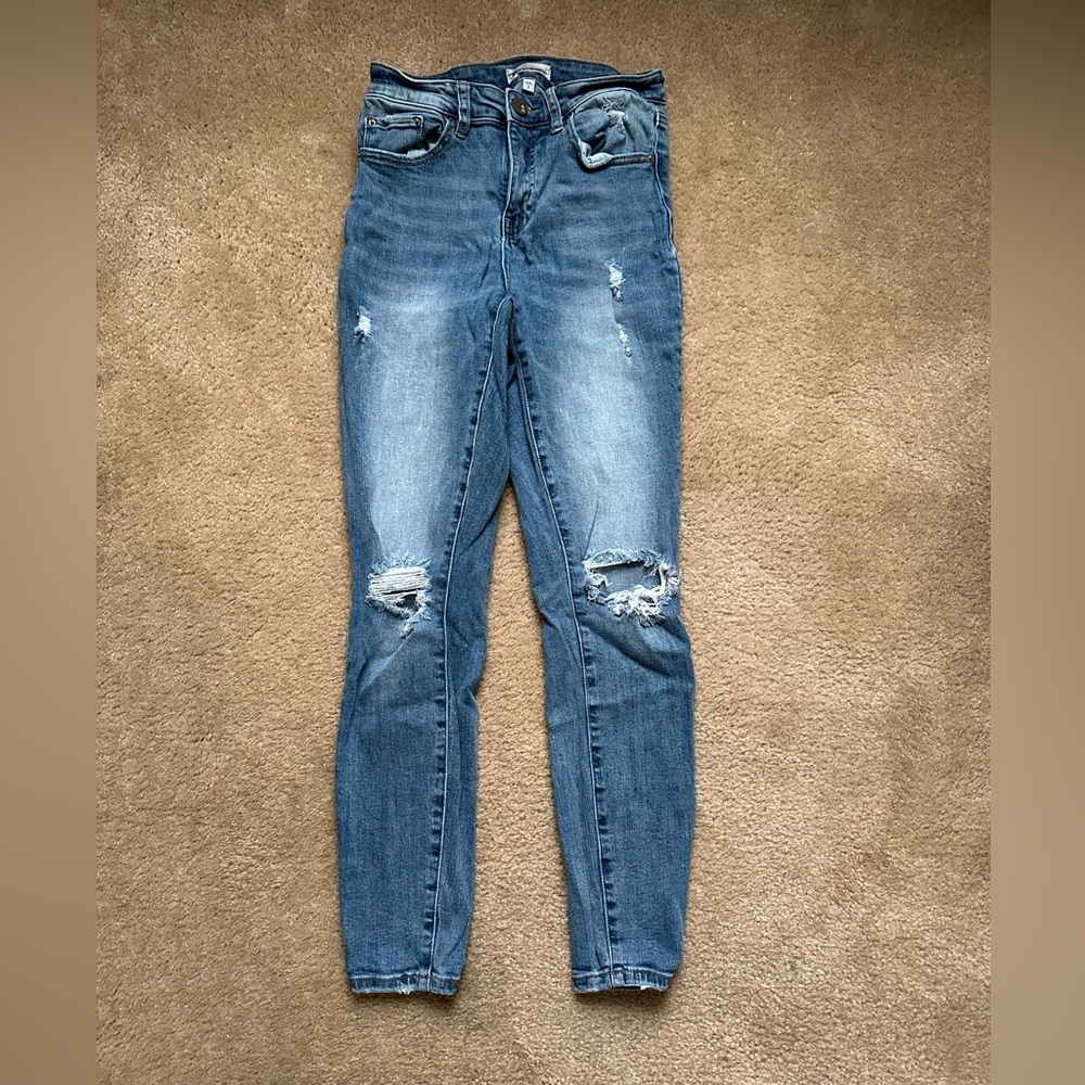 Distressed jeans